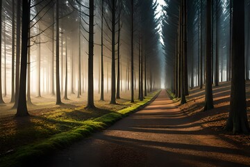 Fototapeta premium morning in the forest