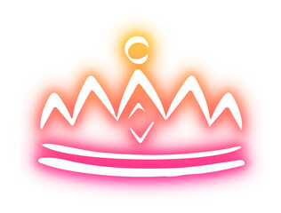 Set of Crown neon
