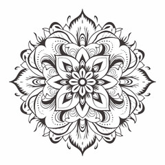 mandala abstract floral background design