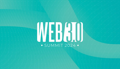logo graphic design of annual event summit and title made for new Technology, blockchain, cryptocurrency and Web 3.0 - annual convention for web 3
