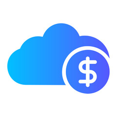 cloud gradient icon