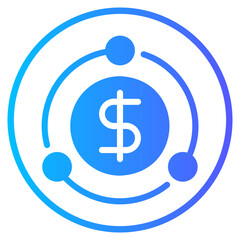 connection gradient icon