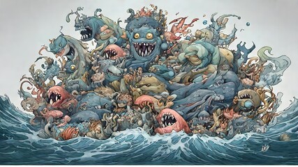 Sea Monster Background Very Creepy	