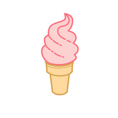 ice cream with various flavors served in a savory and crunchy cone