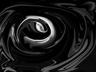 Abstract image, free form, black background