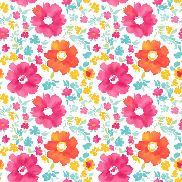 Hawaii seamless floral pattern, textile flowers elements, Hand drawn background, summer design fashion artwork for clothes, wallpaper, wedding,  Hibiscus blooming, illuminated by the vibrant