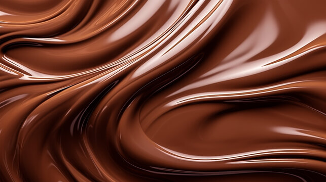 Abstract wavy chocolate background