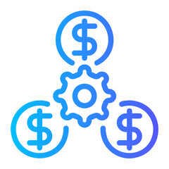 relation gradient icon