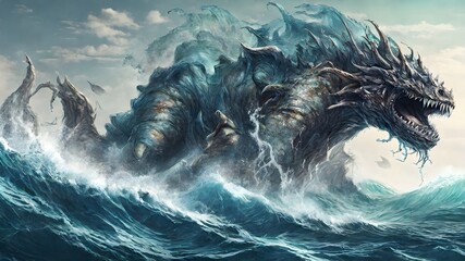 Sea Monster Background Very Creepy	
