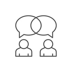 Dialogue or chat line icon