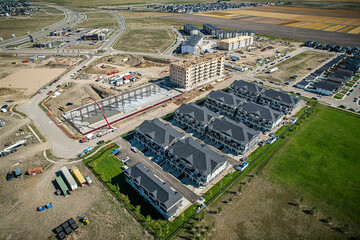 Sweeping Aerial View of Evergreen, Saskatoon, Saskatchewan