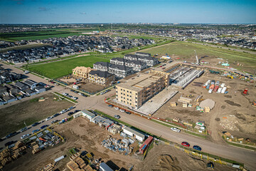 Sweeping Aerial View of Evergreen, Saskatoon, Saskatchewan