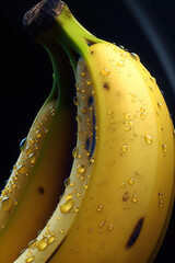 Closeup photo of fresh banana