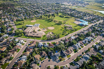Fototapeta premium Lakeridge neighborhood of Saskatoon