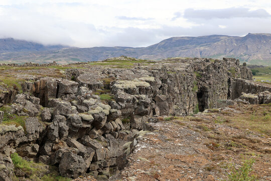 Landscape in Thingvellir-Althing - Pingvellir National Park  