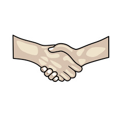 Fototapeta premium Draw a hand that is shaking in a line