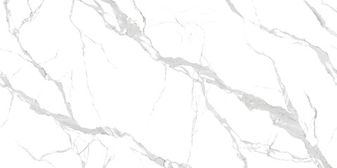 New Carrara Statuario White Marble Texture Background, Polished Marble with Clean and Clear Grey Streaks, Unique and Intricate Veining Patterns, Ceramic Tiles Printing Design, Decorate Home Interior - obrazy, fototapety, plakaty