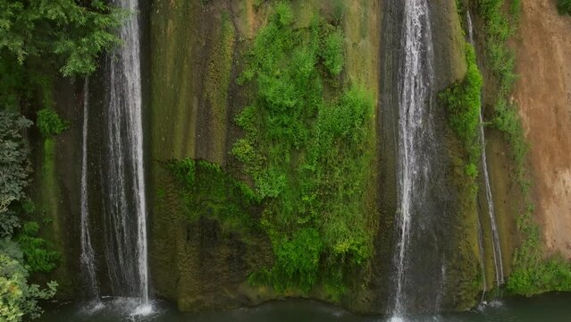Ha Tahana waterfall on Ayun stream in the Galilee Panhandle, Metula, Israel