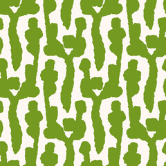 Monochrome Seamless pattern with a simple abstract drawing. Vector illustration.