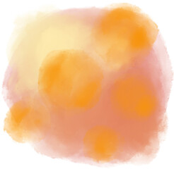 Watercolor wet painting colour blending elements dots  stroke circle sphere background illustration