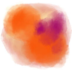 Watercolor wet painting colour blending elements dots  stroke circle sphere background illustration - 636322254