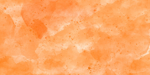 Texture of orange wall watercolor background with space abstract watercolor background red, orange wall grunge background. Light orange bright colorful background with vintage grunge background.