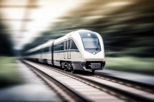 Isolated faster train. Generative AI