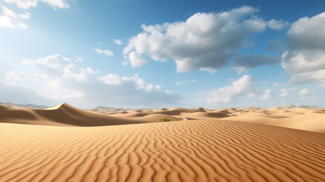 Desert sand background created with Generative AI