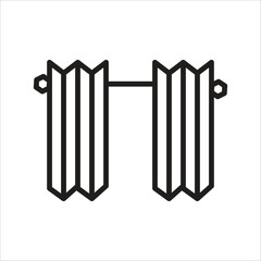 curtain vector icon line template