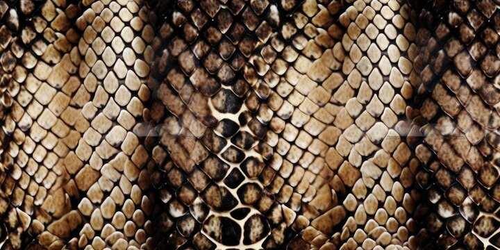 Fashionable reptile skin texture, exotic patterns. Generative ai.