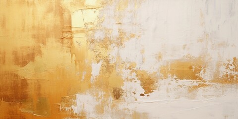 Fototapeta premium gold white art painting texture