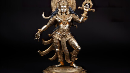 Fototapeta na wymiar Ancient Hindu God Vishnu