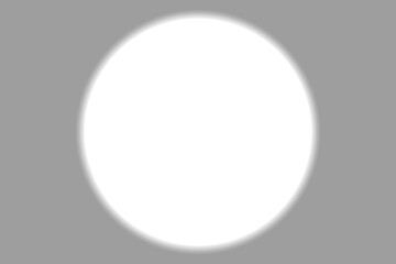 Hintergrund mit Graustufenverlauf - Weißer Kreis zentral auf einer grauen Fläche - Lichtschein im Kreis, Graustufen um den Kreis 