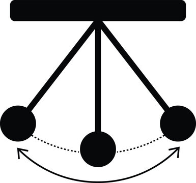 Pendulum icon vector