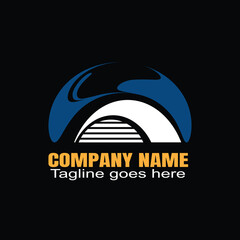 Modern Logo. CMYK color mode. Free font used.Vector EPS file.