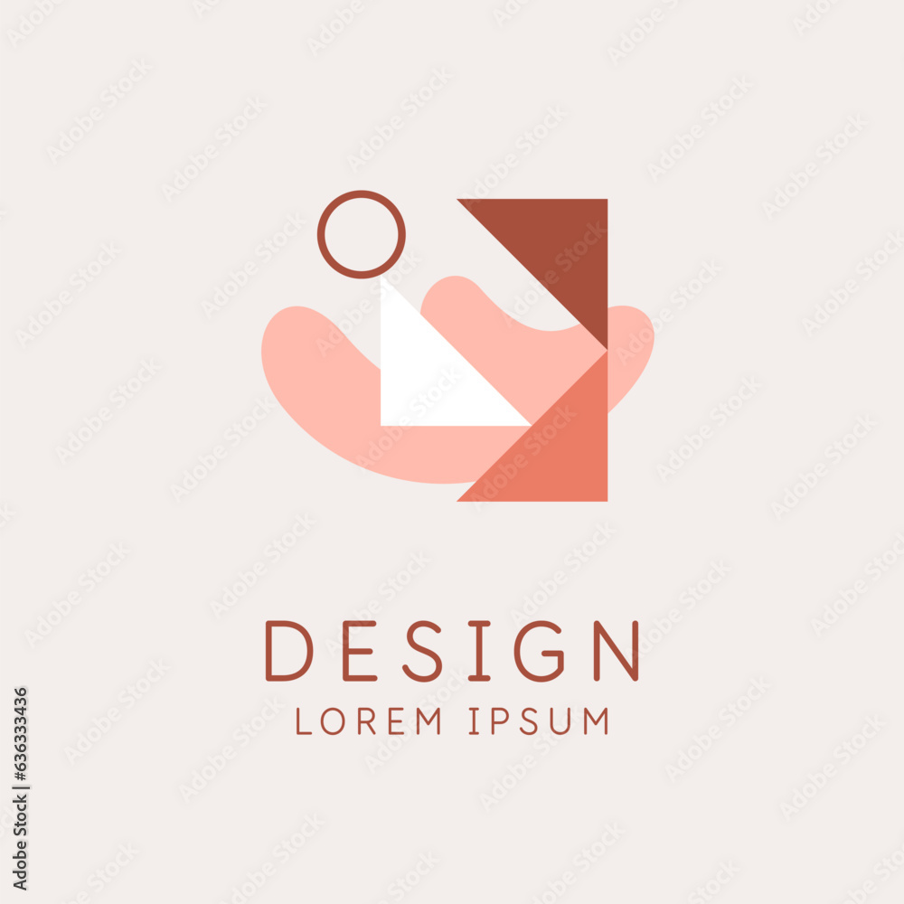 Poster a composition with abstract elements in a popular style. elemetns for your design.