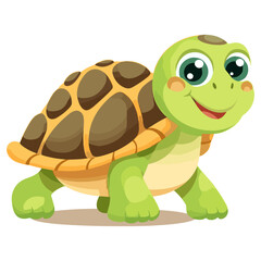 Turtle marine animal illustration. Simple illustration of turtle marine animal.