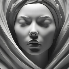 portrait of a woman with veil