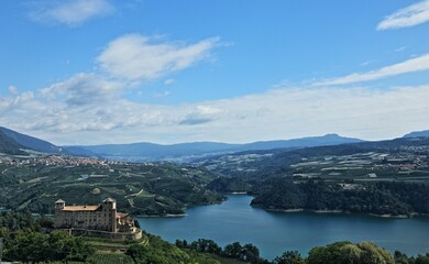Fototapeta na wymiar Lago di Santa Cristina, Val di Non, Trentino Alto Adige