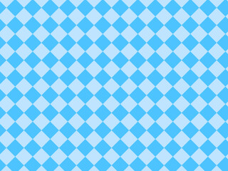 水色の斜め市松模様（チェック柄）背景1_4:3