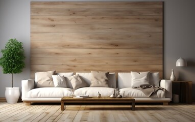 Fototapeta na wymiar Interior Design for the Living Room. Generative AI