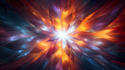 Obraz premium Colored Fractals Background