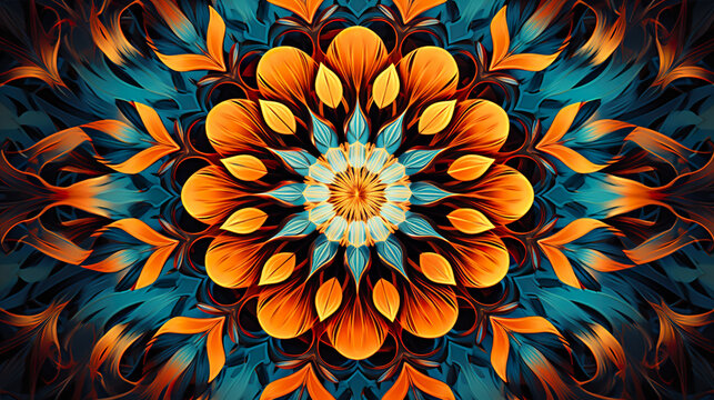 Colored Kaleidoscopic Patterns
