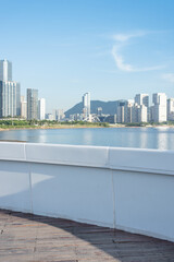 Shenzhen Binhai Cultural Park and unmanned road guardrails