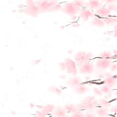 Pastel watercolor cherry blossoms frame wallpapers are suitable for those who want an artistic background.