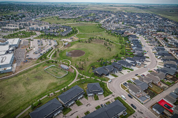 Hampton Village Aerial in Saskatoon