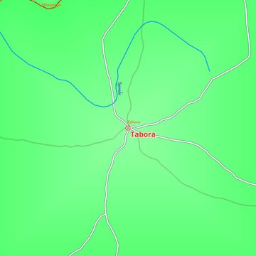 Map of Tabora City in Tanzania