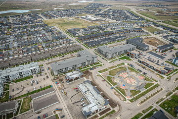 Sweeping Aerial View of Evergreen, Saskatoon, Saskatchewan