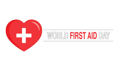 World First Aid day, Holiday concept, Vector illustration