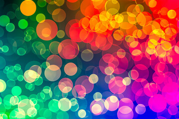 colorful bokeh blurred background
